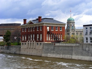 Cambridge Library and water