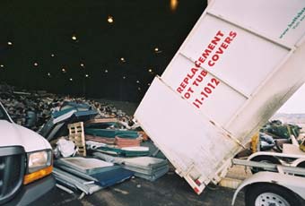 Recycling old hot tub covers